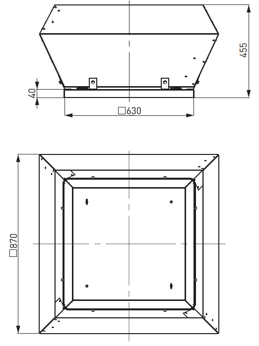 вентилятор VS 63/50-4D размеры
