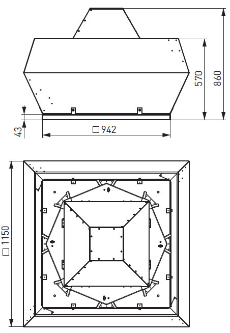 вентилятор VS 94/63-4D размеры